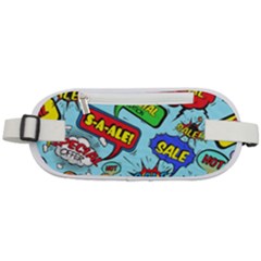 Comic Bubbles Seamless Pattern Rounded Waist Pouch