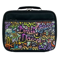 Graffiti Word Seamless Pattern Lunch Bag by Wegoenart