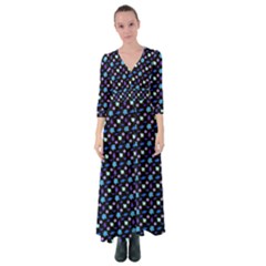 Electric Autumn  Button Up Maxi Dress by ConteMonfrey