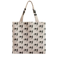 Minimalist Fall Of Leaves Zipper Grocery Tote Bag by ConteMonfrey