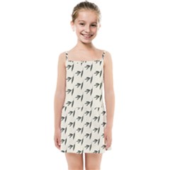 Minimalist Fall Of Leaves Kids  Summer Sun Dress by ConteMonfrey