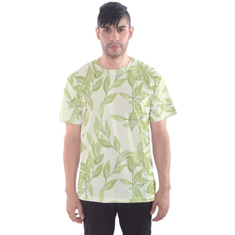 Watercolor Leaves On The Wall  Men s Sport Mesh Tee by ConteMonfrey