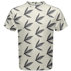 Minimalist Leaves Men s Cotton Tee by ConteMonfrey