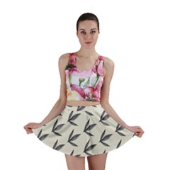Minimalist Leaves Mini Skirt by ConteMonfrey