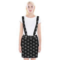 Black Cute Leaves Braces Suspender Skirt by ConteMonfrey