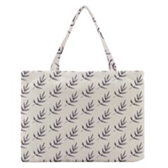 Minimalist Branch Zipper Medium Tote Bag