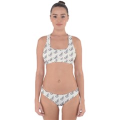 Minimalist Branch Cross Back Hipster Bikini Set by ConteMonfrey