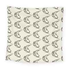 Cute Leaves Draw Square Tapestry (large) by ConteMonfrey