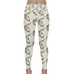 Cute Leaves Draw Lightweight Velour Classic Yoga Leggings by ConteMonfrey