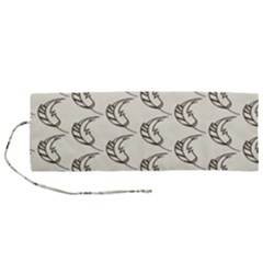 Cute Leaves Draw Roll Up Canvas Pencil Holder (m) by ConteMonfrey