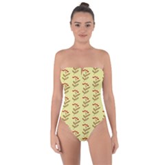 Yellow Fresh Spring Hope Tie Back One Piece Swimsuit by ConteMonfrey