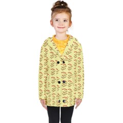 Yellow Fresh Spring Hope Kids  Double Breasted Button Coat by ConteMonfrey