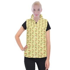 Yellow Fresh Spring Hope Women s Button Up Vest by ConteMonfrey