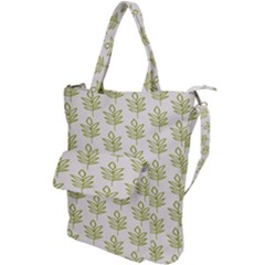 Autumn Leaves Gray Shoulder Tote Bag by ConteMonfrey