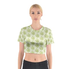 Autumn Leaves Cotton Crop Top by ConteMonfrey