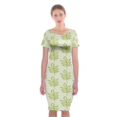 Autumn Leaves Classic Short Sleeve Midi Dress by ConteMonfrey