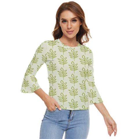 Autumn Leaves Bell Sleeve Top by ConteMonfrey