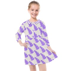 Cute Lavanda Kids  Quarter Sleeve Shirt Dress by ConteMonfrey