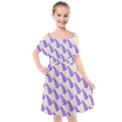 Cute Lavanda Kids  Cut Out Shoulders Chiffon Dress by ConteMonfrey