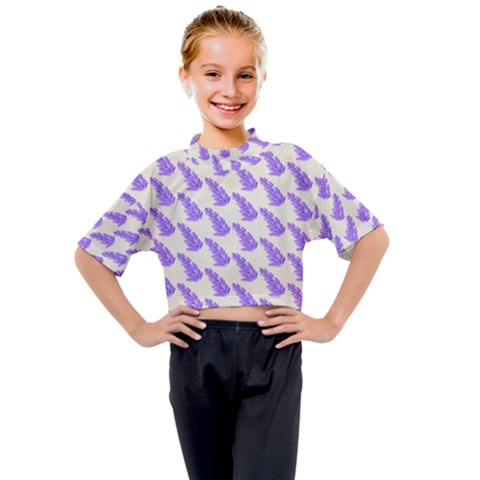 Cute Lavanda Kids Mock Neck Tee by ConteMonfrey