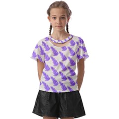 Cute Lavanda Kids  Front Cut Tee by ConteMonfrey