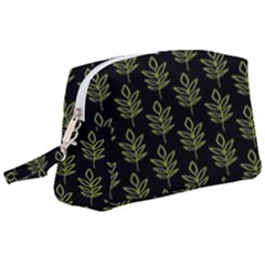 Autumn Leaves Black Wristlet Pouch Bag (large) by ConteMonfrey