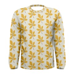 Orange Leaves   Men s Long Sleeve Tee by ConteMonfrey