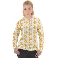 Orange Leaves   Women s Overhead Hoodie by ConteMonfrey