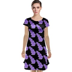 Cute Lavanda Black Cap Sleeve Nightdress by ConteMonfrey