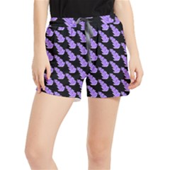 Cute Lavanda Black Women s Runner Shorts by ConteMonfrey