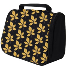 Orange And Black Leaves Full Print Travel Pouch (big) by ConteMonfrey