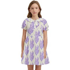 Seaweed Clean Kids  Bow Tie Puff Sleeve Dress by ConteMonfrey