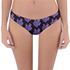 Black Seaweed Reversible Hipster Bikini Bottoms by ConteMonfrey