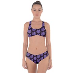 Black Seaweed Criss Cross Bikini Set