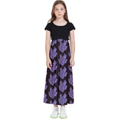 Black Seaweed Kids  Flared Maxi Skirt