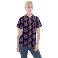 Black Seaweed Women s Short Sleeve Pocket Shirt