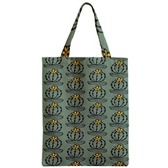 Cactus Green Zipper Classic Tote Bag by ConteMonfrey