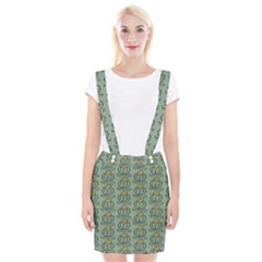 Cactus Green Braces Suspender Skirt by ConteMonfrey