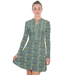 Cactus Green Long Sleeve Panel Dress by ConteMonfrey