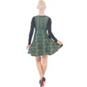 Cactus Green Plunge Pinafore Velour Dress View2