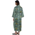 Cactus Green Maxi Satin Kimono View2