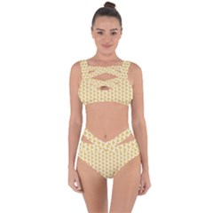 Orange Autumn Leaves Bandaged Up Bikini Set  by ConteMonfrey