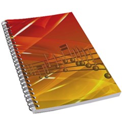 Music Notes Melody Note Sound 5 5  X 8 5  Notebook