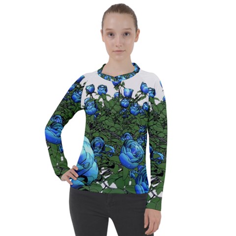 Flower Roses Rose Nature Bouquet Women s Pique Long Sleeve Tee by Wegoenart