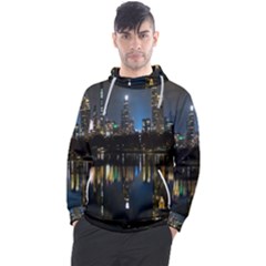 New York Night Central Park Skyscrapers Skyline Men s Pullover Hoodie by Wegoenart