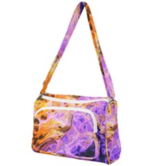 Conceptual Abstract Painting Acrylic Front Pocket Crossbody Bag