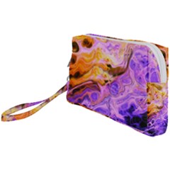 Conceptual Abstract Painting Acrylic Wristlet Pouch Bag (small)