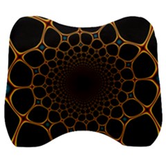 Fractal Abstract Web Art Digital Velour Head Support Cushion