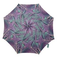 Illustration Fractal Pattern Modern Art Digital Hook Handle Umbrellas (large)