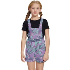 Illustration Fractal Pattern Modern Art Digital Kids  Short Overalls